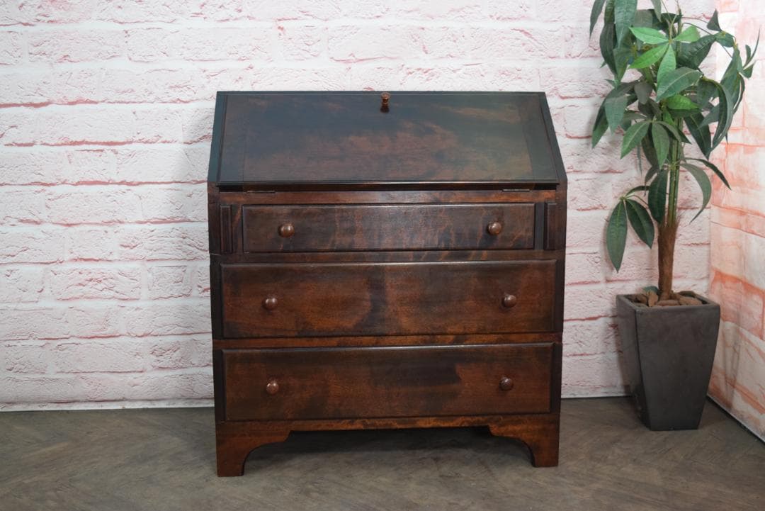 松本民芸家具 ライティングビューロー/デスク #308型 訳あり品