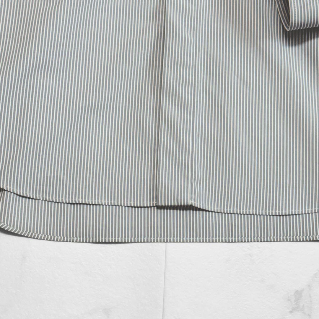 美品 ドゥロワー スタンドカラー フロントフリル ブラウス シャツ バンドカラー