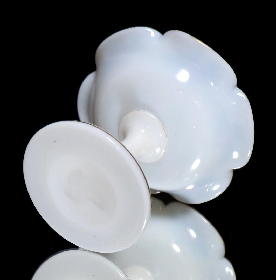 オールド・バカラ 美術館級 金彩エナメル薔薇文 コンポート オパーリンクリスタル