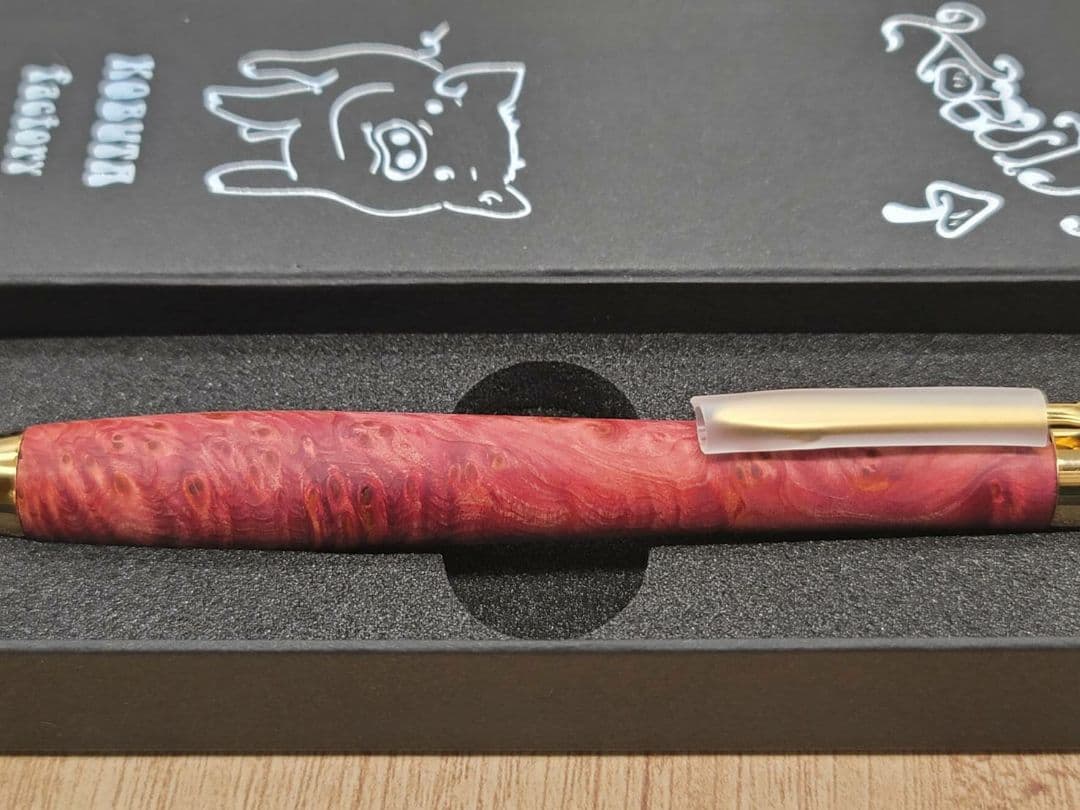 新品　こぶた工房　タクサスフロリニーバール　極上杢　シャープペンシル0.5