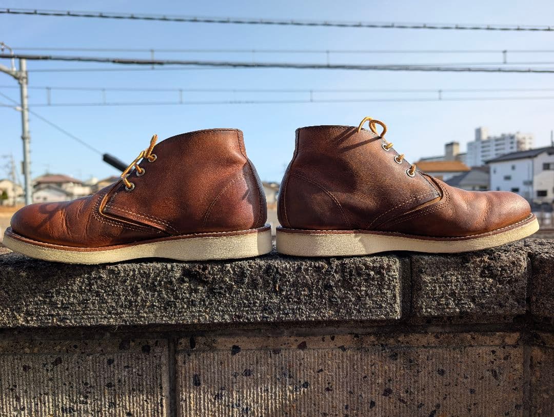 ✨1回使用品✨ レッドウイング ブーツ クラシック チャッカブーツ ブラウン