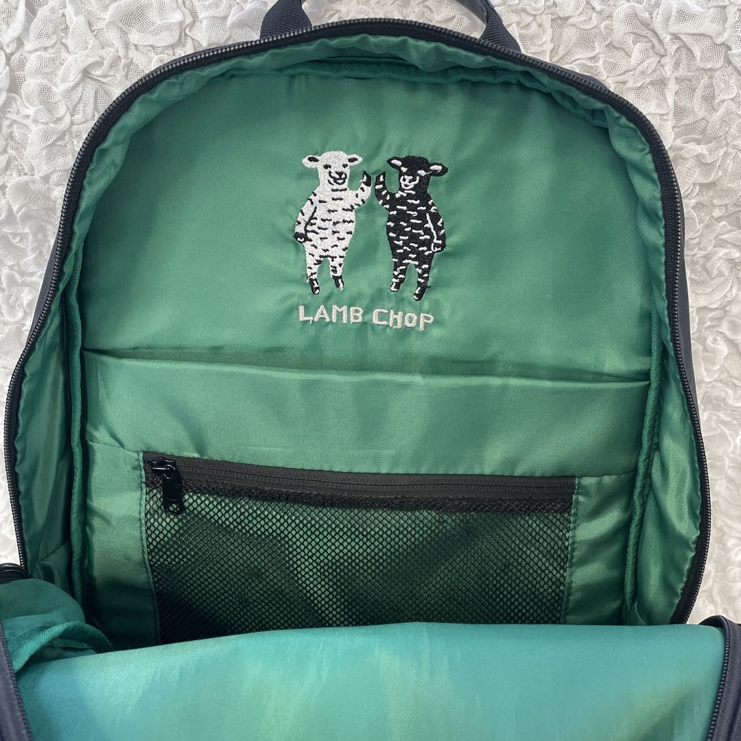graniph ラムチョップ　無重力リュック AGS機能　子羊　刺繍　ブラック