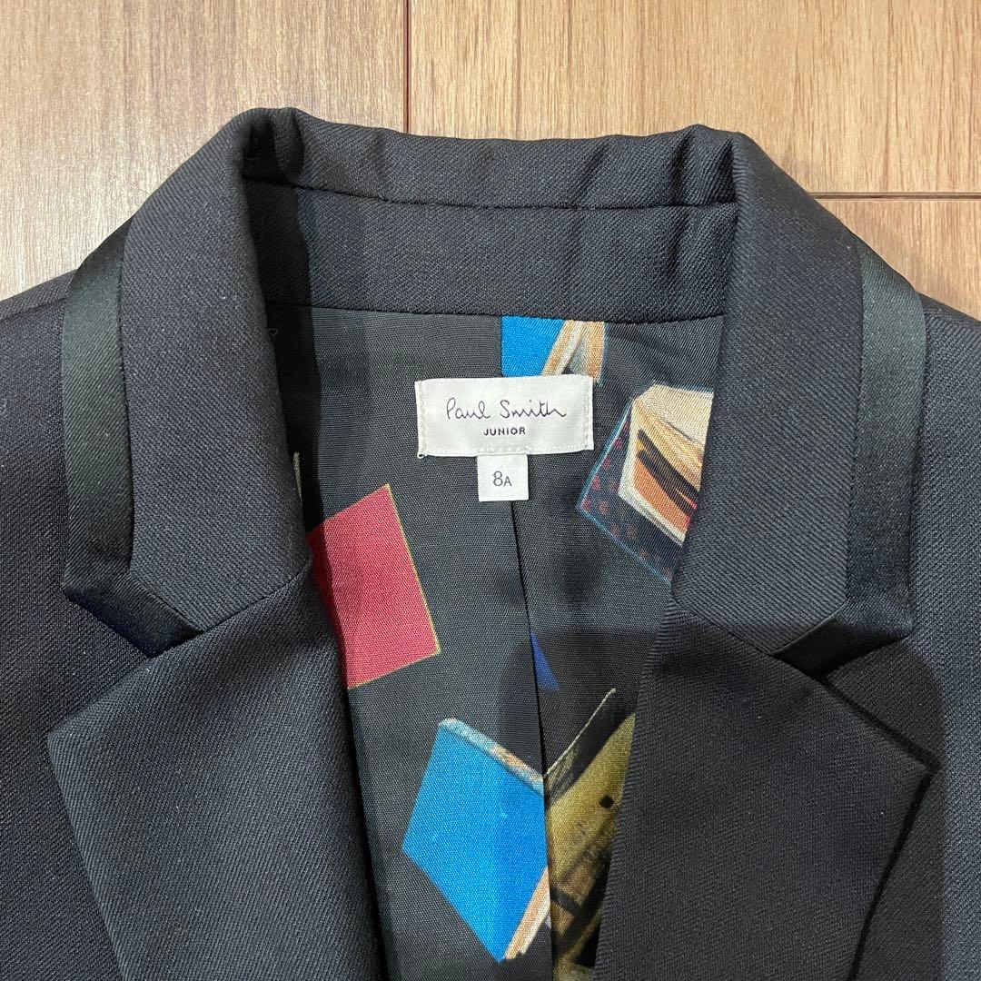 美品 Paul Smith Junior ブラック ジャケット 8A 男子 女子
