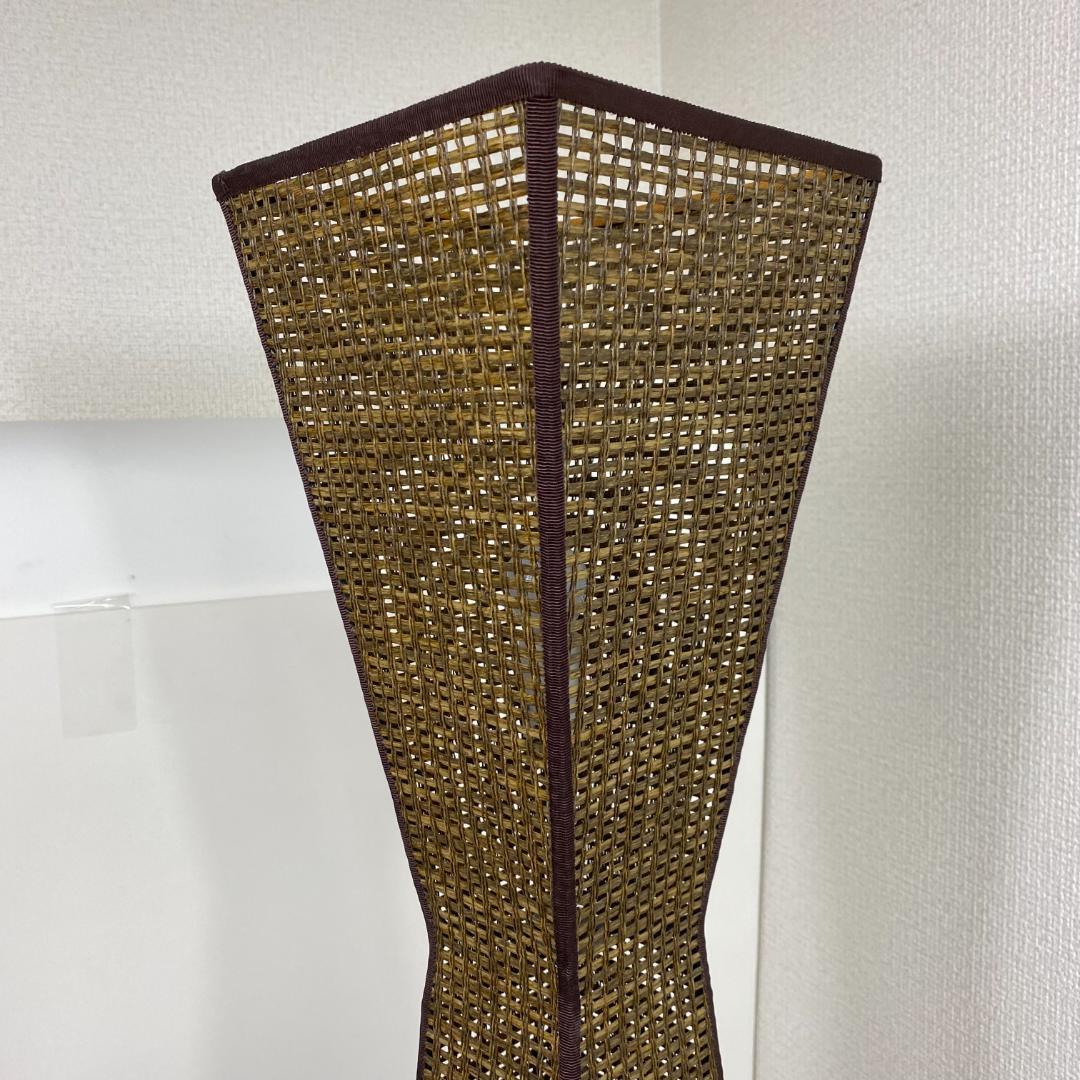 ★フロアスタンドライト 長澤ライティング ウィッカータワー 2灯式 ブラウン