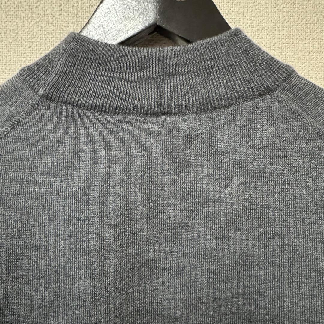 GRAN SASSO/グランサッソ 12ゲージ モックネックニット チャコール