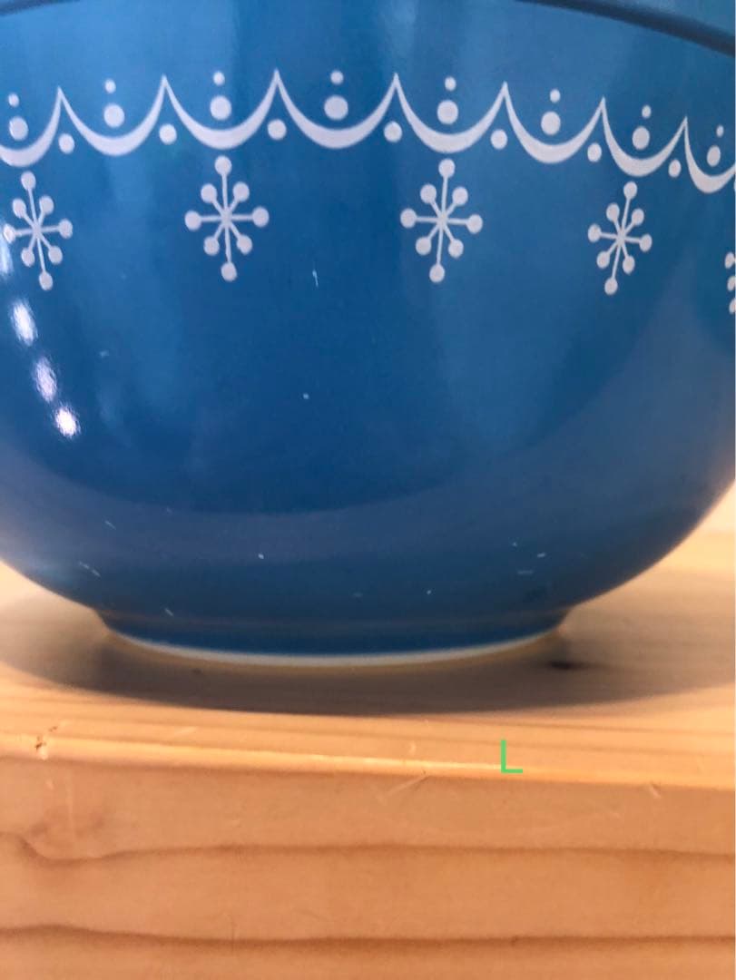 【希少】オールドパイレックス　スノーフレーク　ミキシングボウル4セット