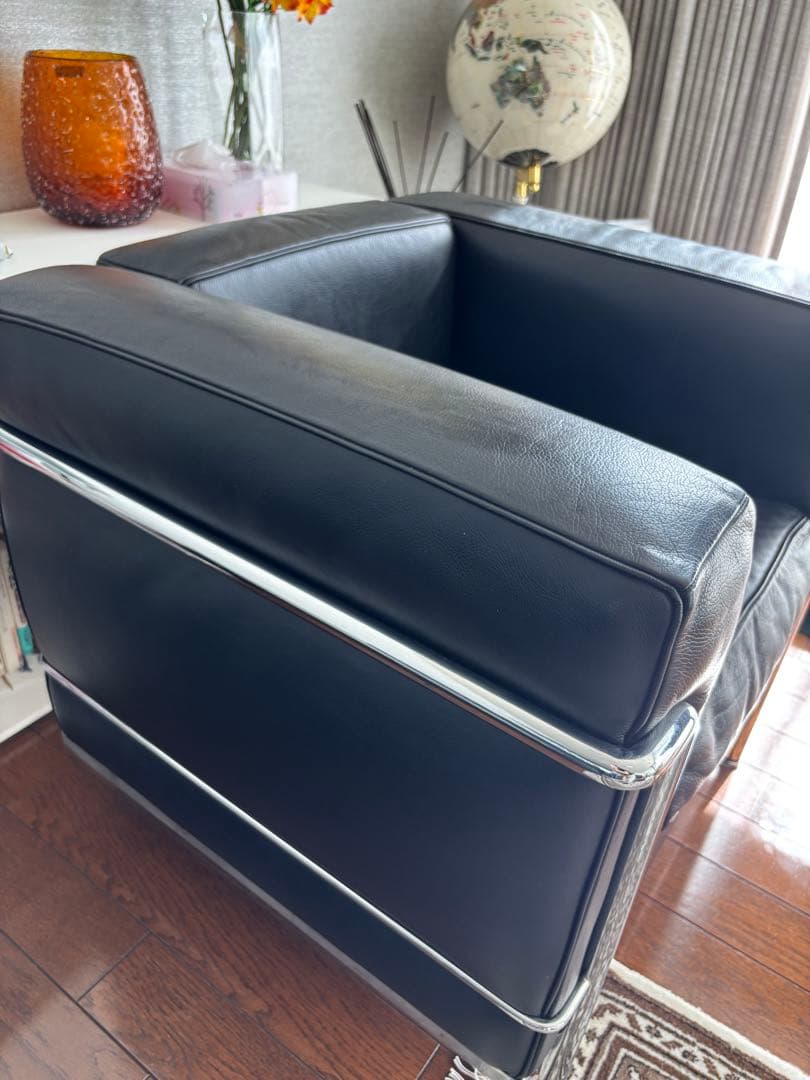 美品　LC2 カッシーナ　正規品　1人掛け　ソファ　ブラック