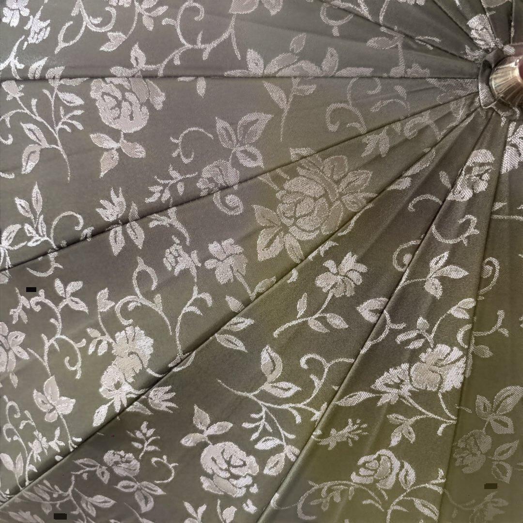 お値下げ　前原光榮商店オリーブグリーン 花柄 長傘