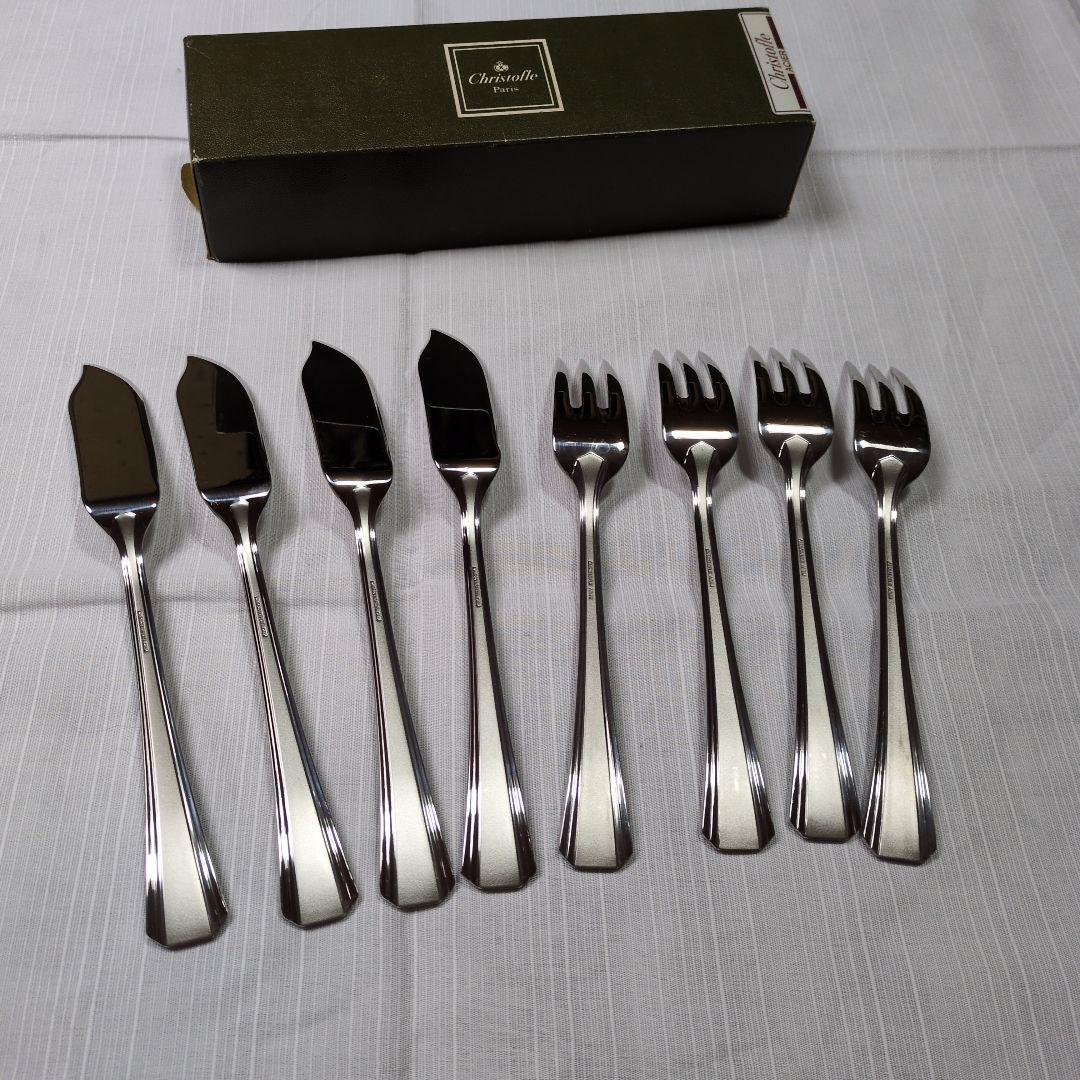 美品 クリストフル フィッシュナイフ&フォーク 4セット