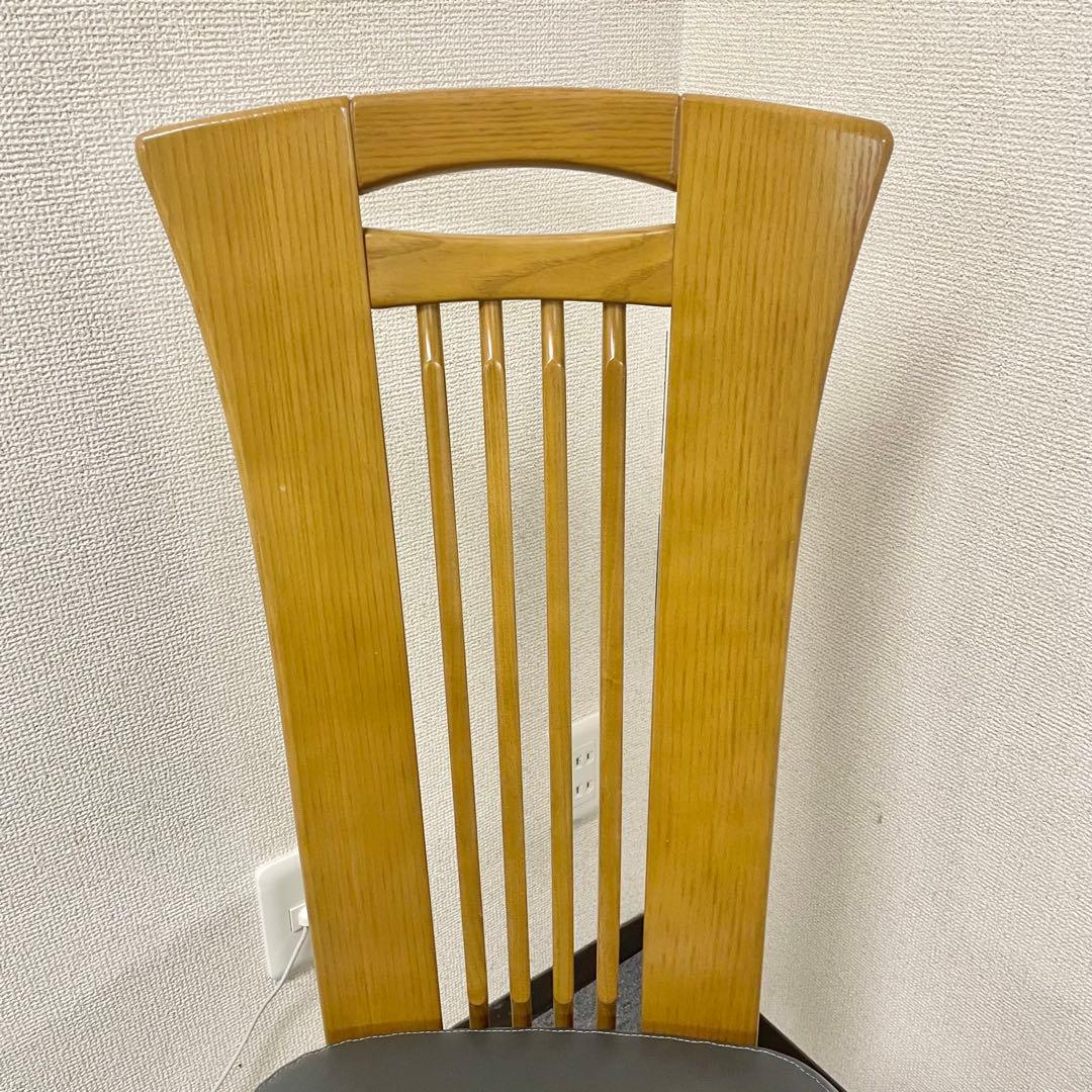 カリモク CD34モデル ダイニングチェア 合成皮革張 オーク材① F