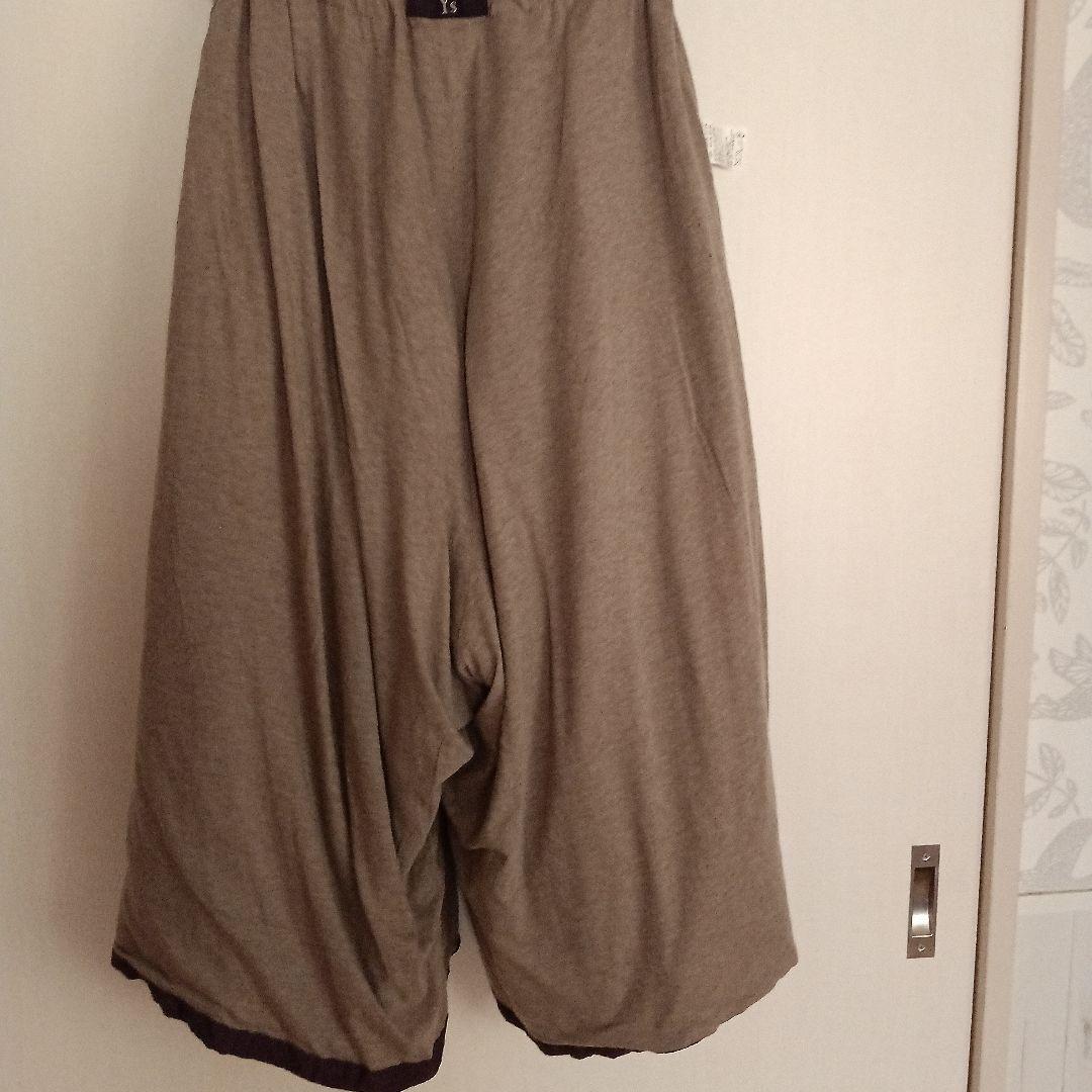 Y's(ワイズ)リネンガウチョパンツ　ダークブラウン(裏地付き)