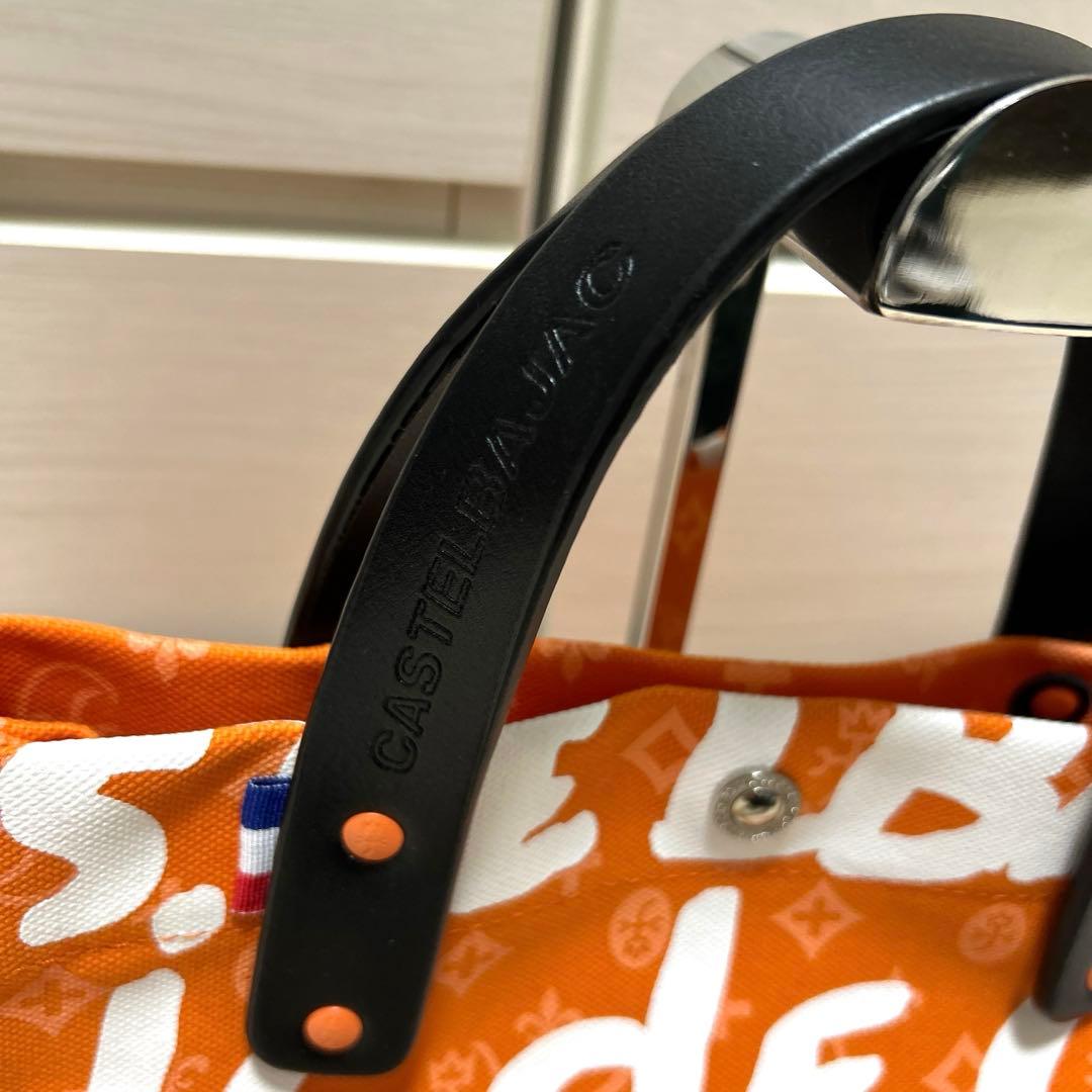 極美品♡CASTELBAJAC♡カステルバジャック ハンドバッグ オレンジ