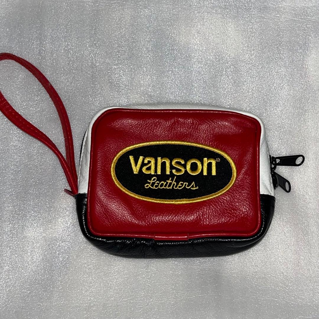 supreme シュプリーム × VANSON バンソン レザー ポーチ 美品