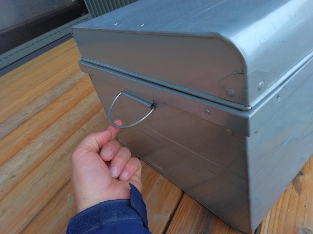 ブリキのトランクボックス Lサイズ【中古】