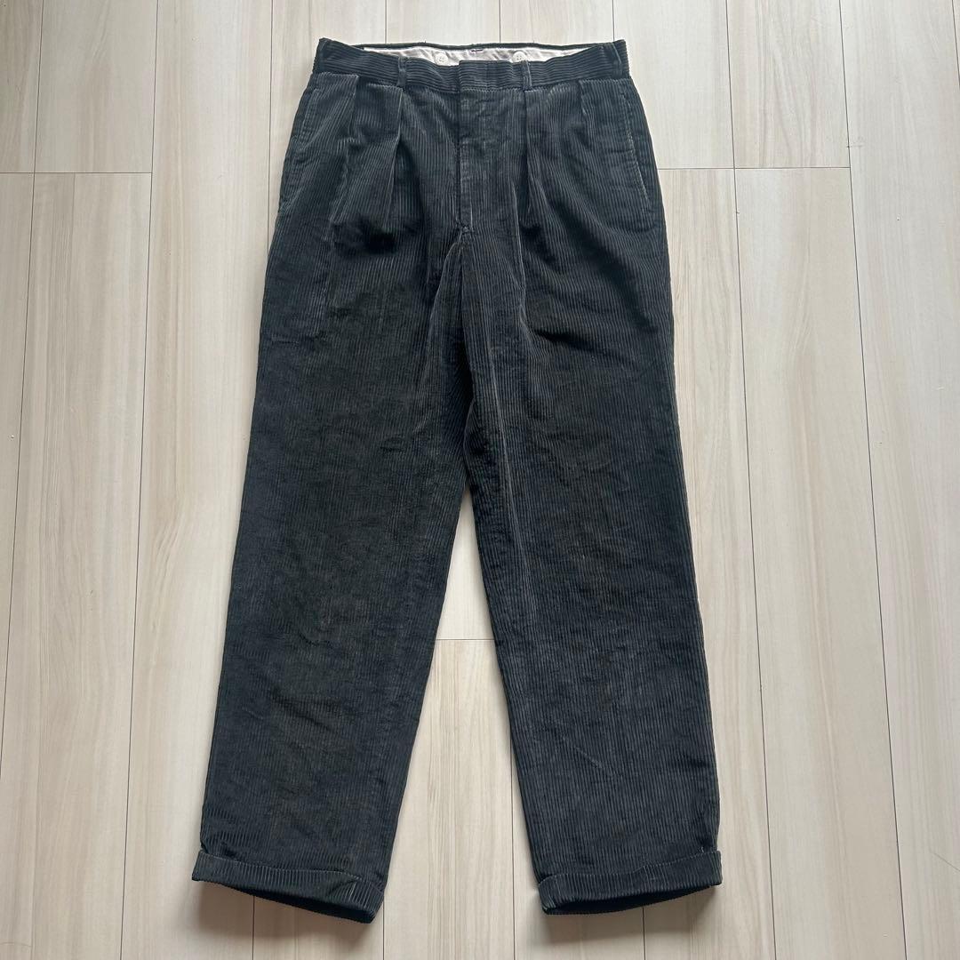 -90s ブルックスブラザーズ ブラックコーデュロイパンツ USA製 32×30