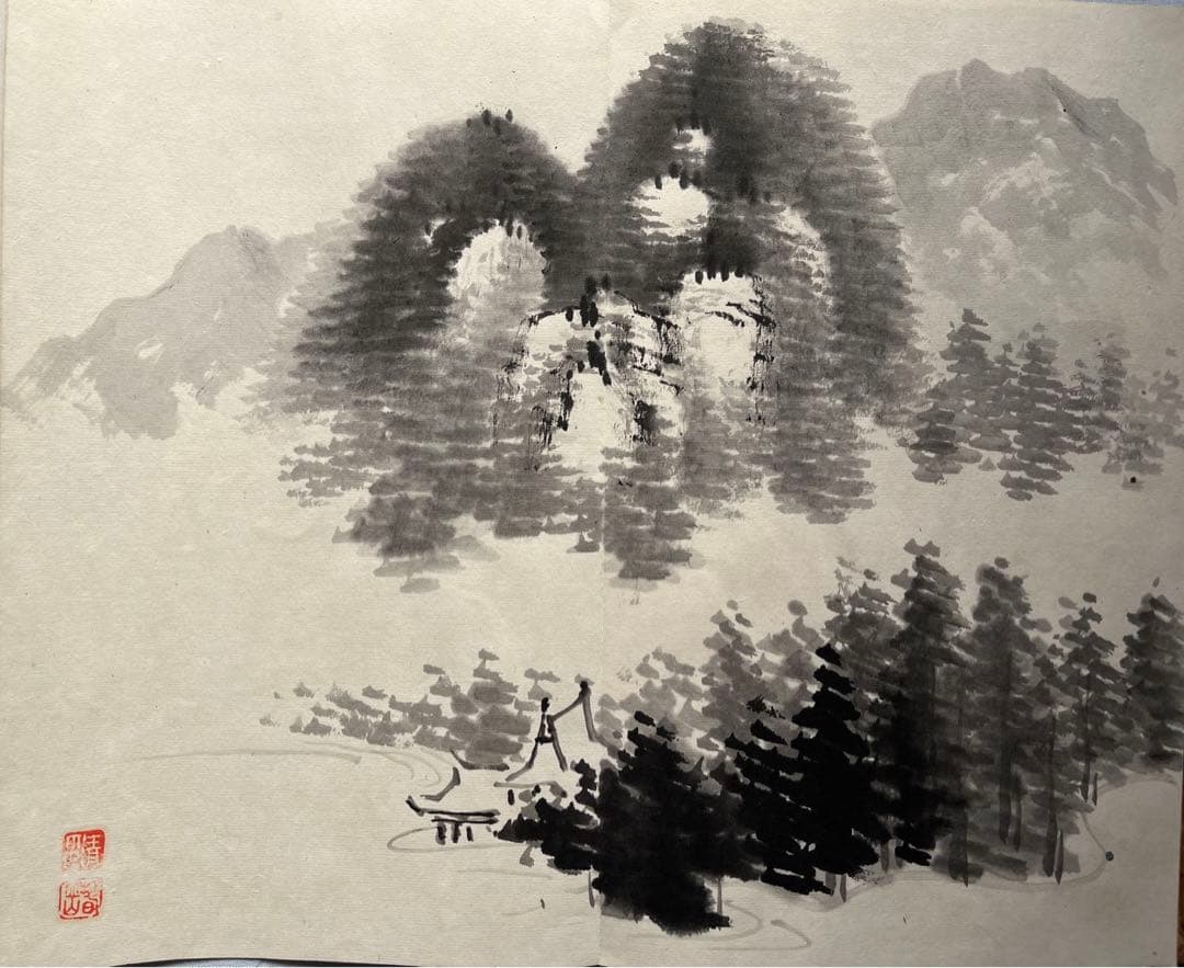 四君子帖 乙卯年（1 85 5年？19 15? ） 銘有り 絵22枚