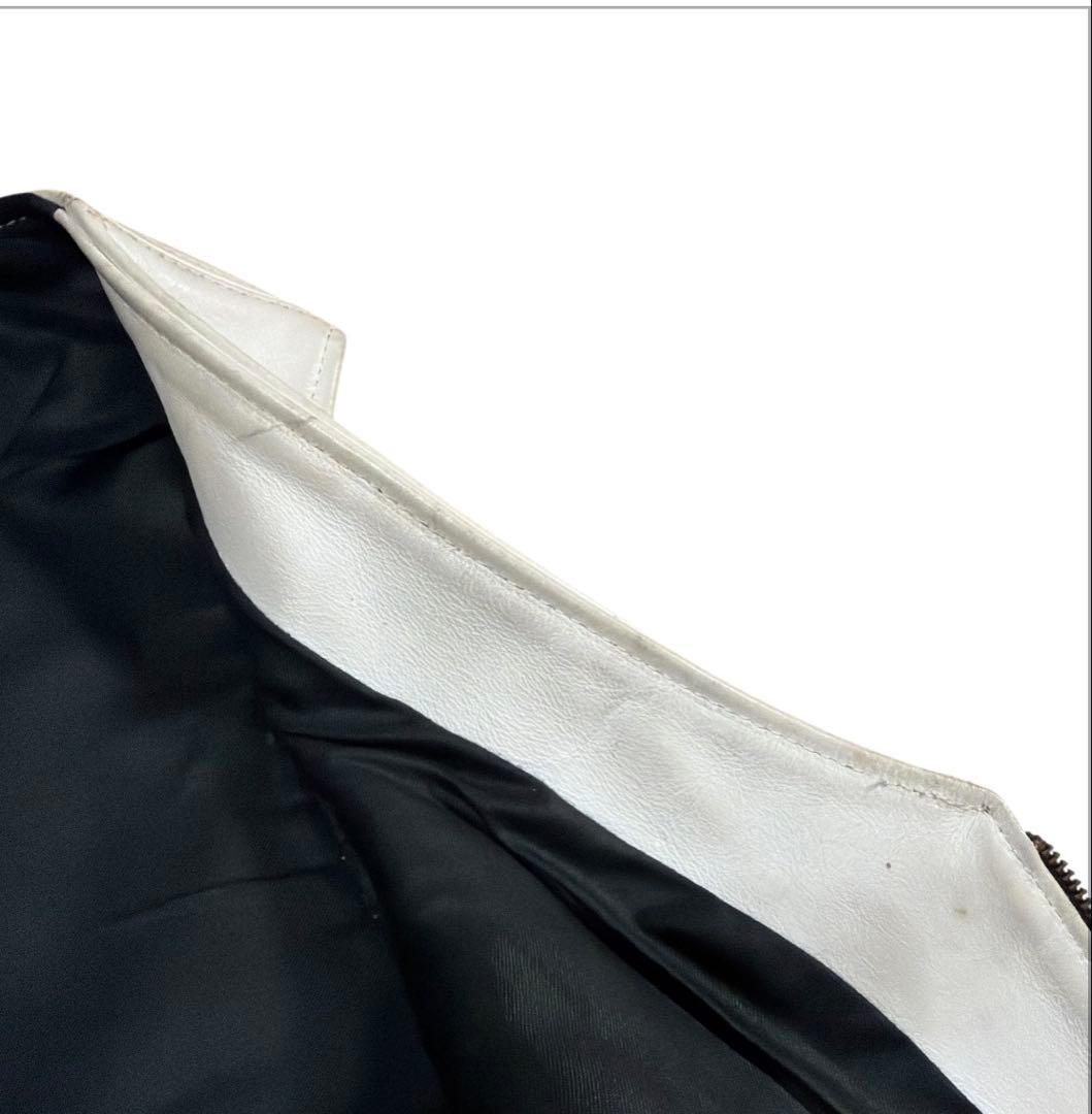 vanson レザーベスト サイズ36 S ホワイト