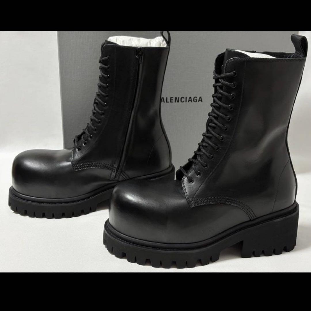 BALENCIAGA バレンシアガ STOMPERワークブーツレースアップブーツ