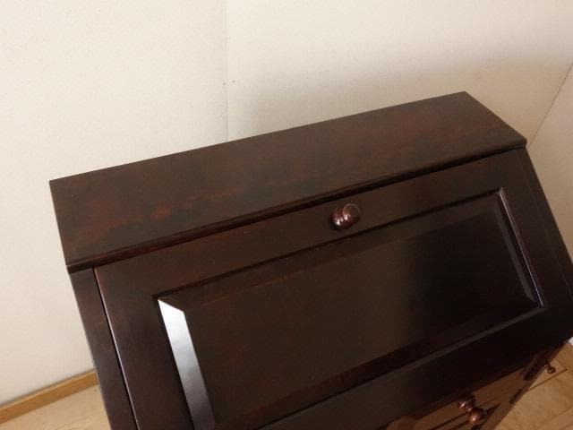 民芸家具　ライティングビューロー　再塗装済　ＵＳＥＤ