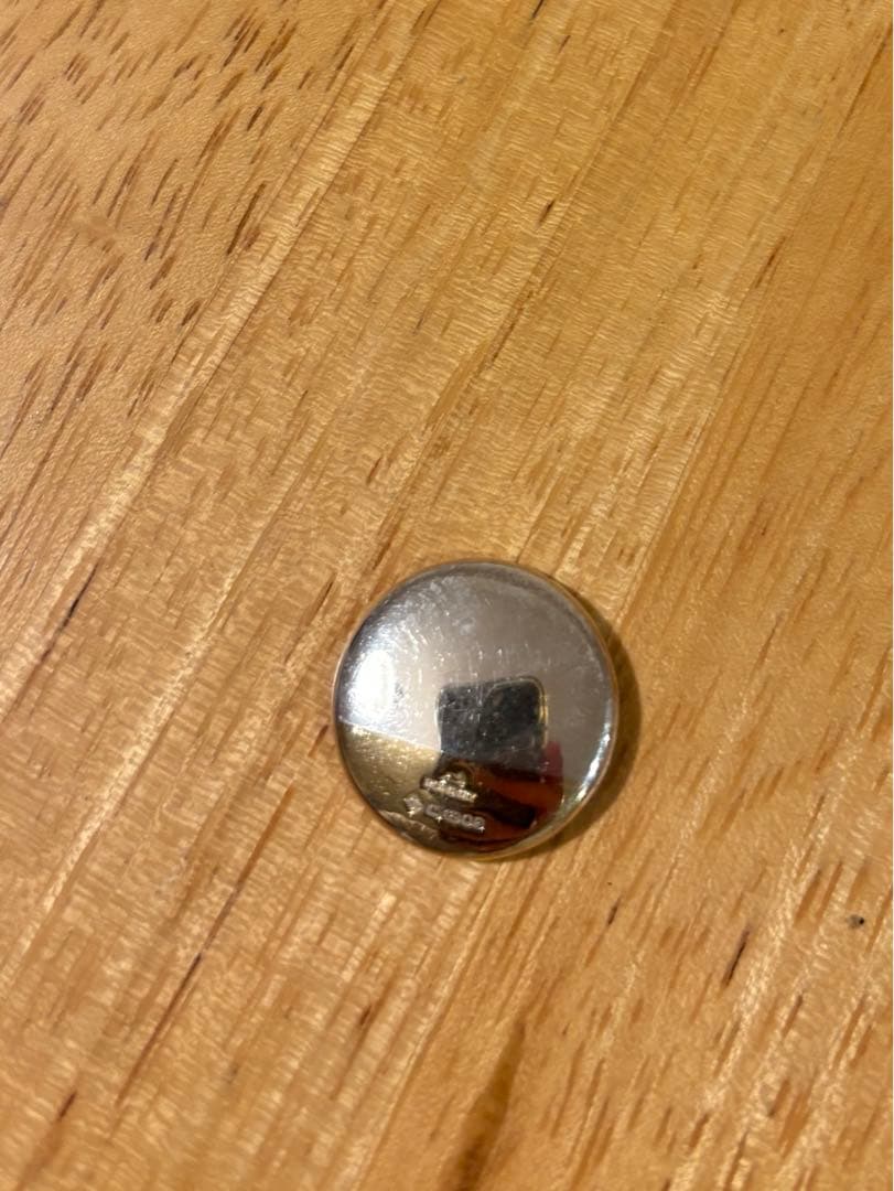 BUNNEY シルバー✖️ゴールド バッジ 21mm ブローチ