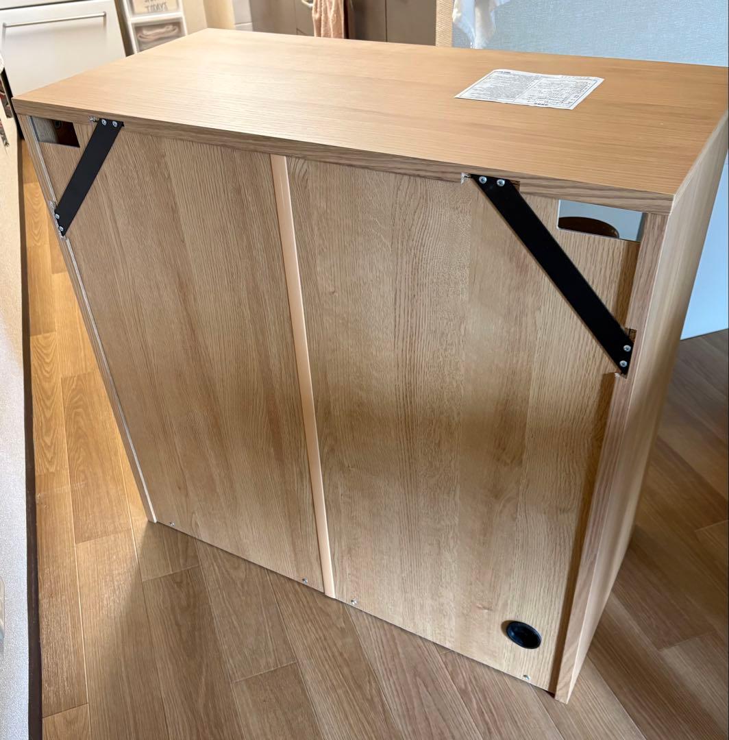 【無印良品】木製キャビネット　ガラス扉