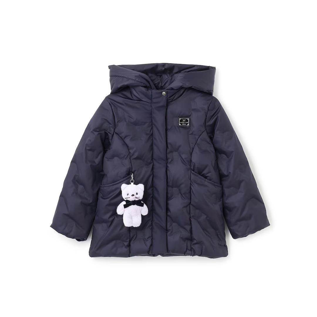 こ*ろ様 新品タグ付き　ANNA SUI mini 中綿ネコブルゾン　紺130-