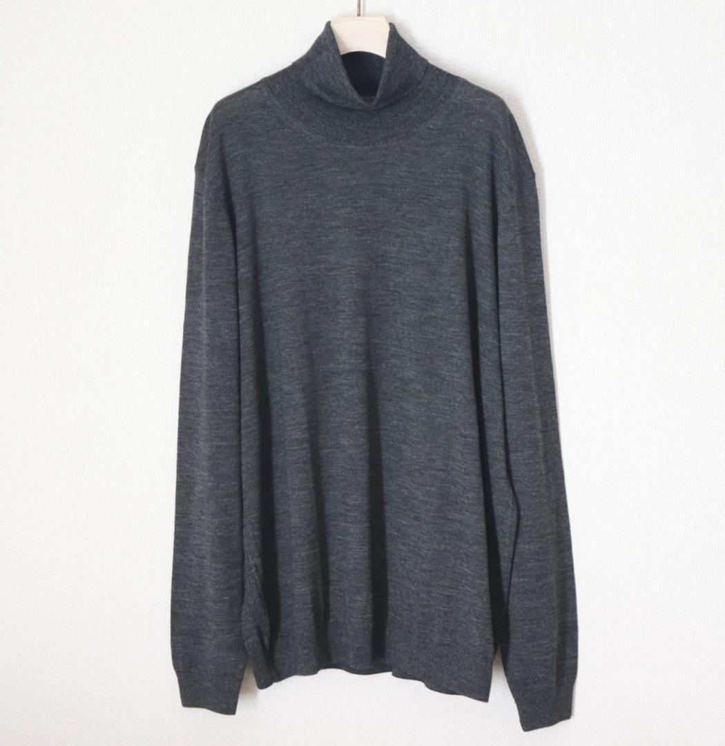 新品【HUGO BOSS ボス】毛100％ タートルネック ニットセーター 3L