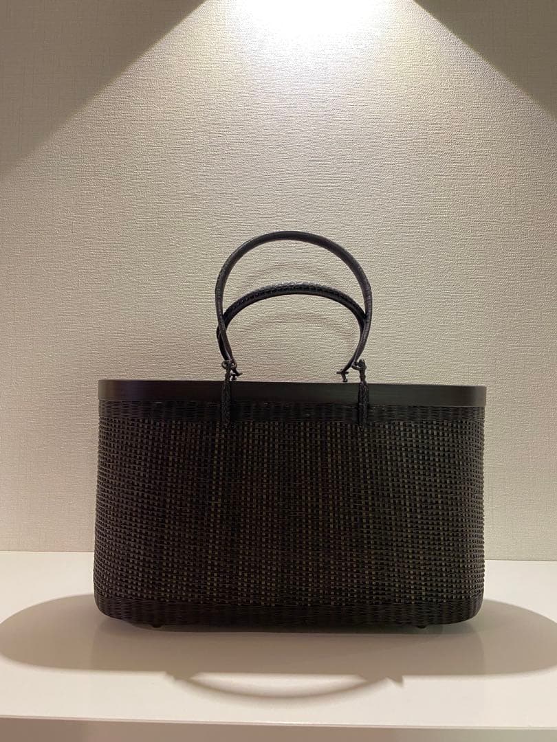 【新品】 タイ王室御用達　高級　プラニー工房　茶籠 竹　着物　かごバック 夏