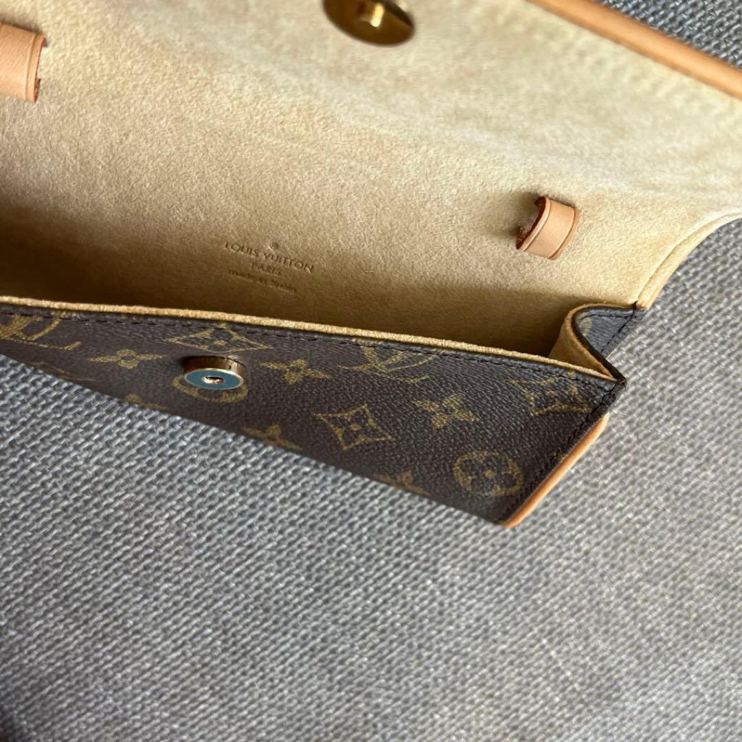 【LOUIS VUITTON】ヴィトン ポシェットツインPMモノグラム極美品！