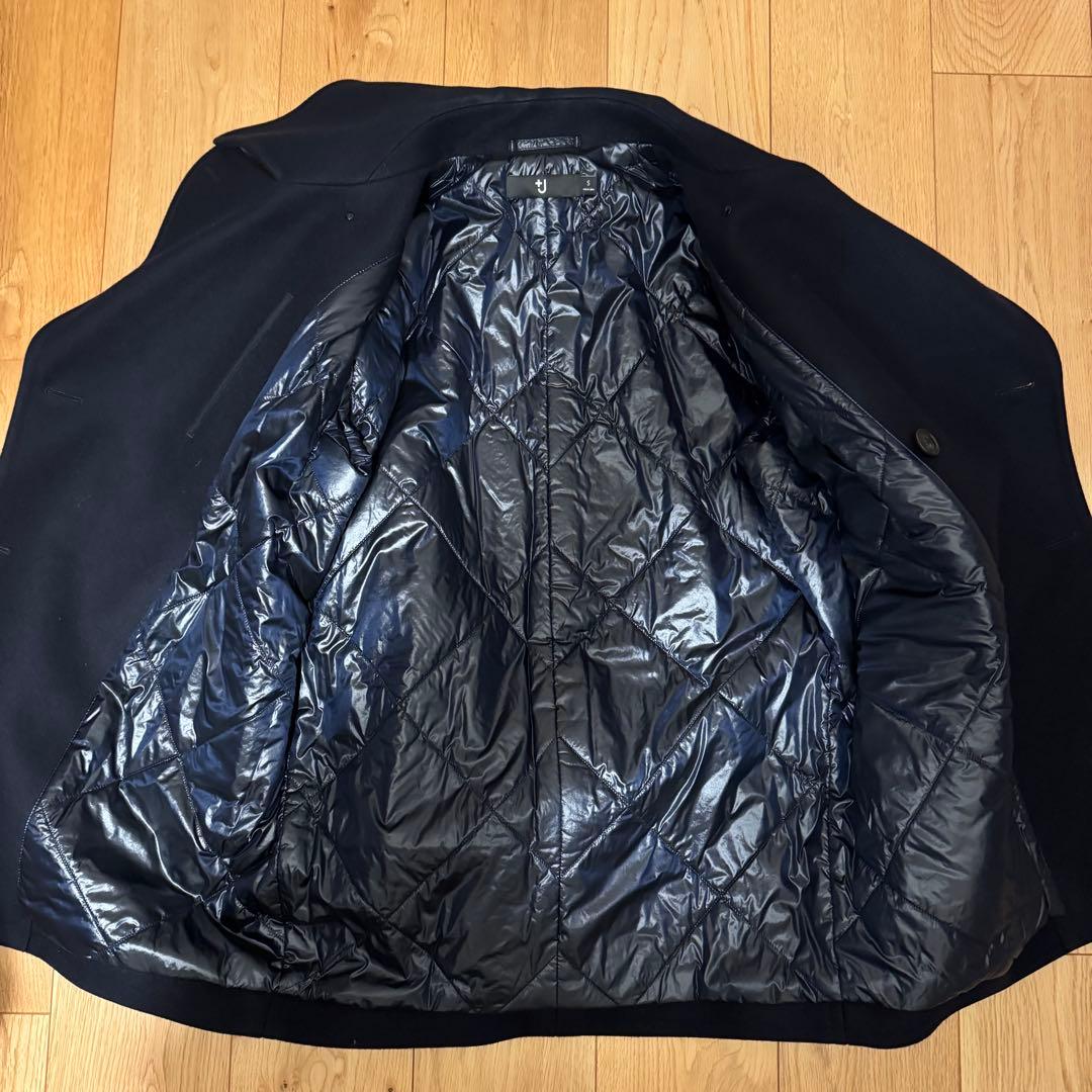 【美品】タグ付き +J ウールブレンドオーバーサイズピーコート サイズS