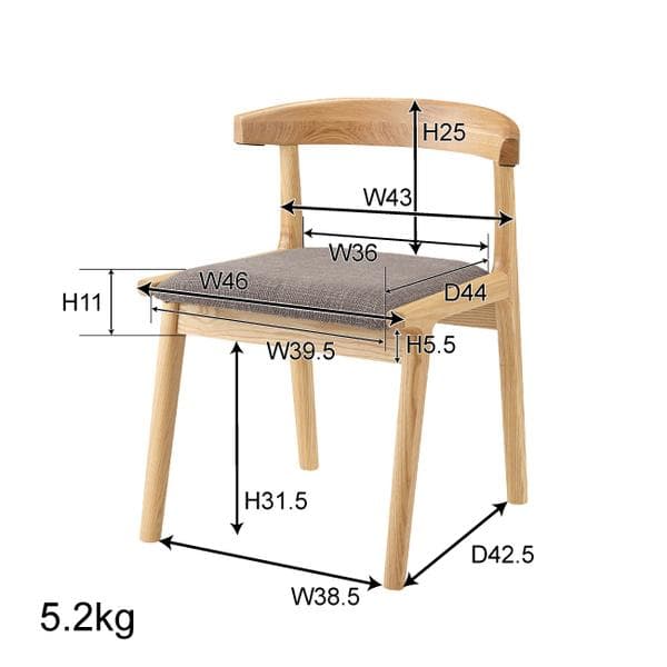ロボット掃除機対応♪ ダイニングチェア 浮く ブラウン HOC-541 N01