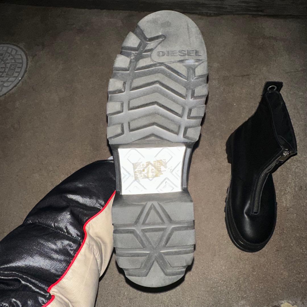 DIESEL 厚底　フロントジップブーツ