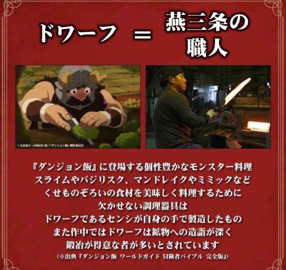 新品未開封　送料込　ダンジョン飯 イズガンダのセンシ　包丁