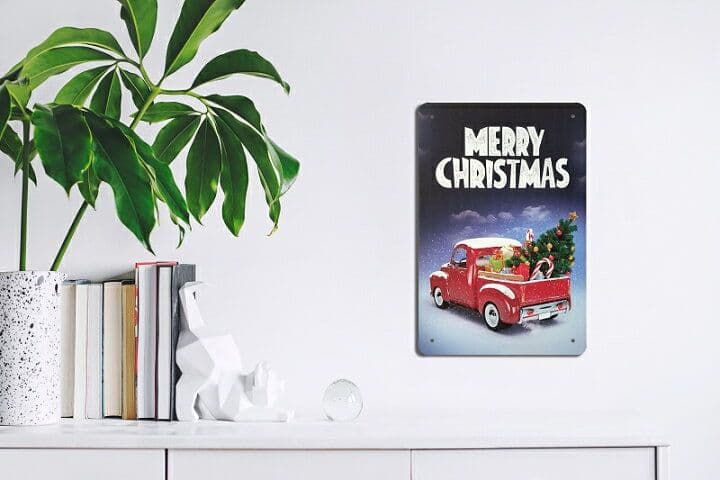 デザイン看板A4】クリスマスツリーh2★絵アートパネル可愛いかわいい雑貨