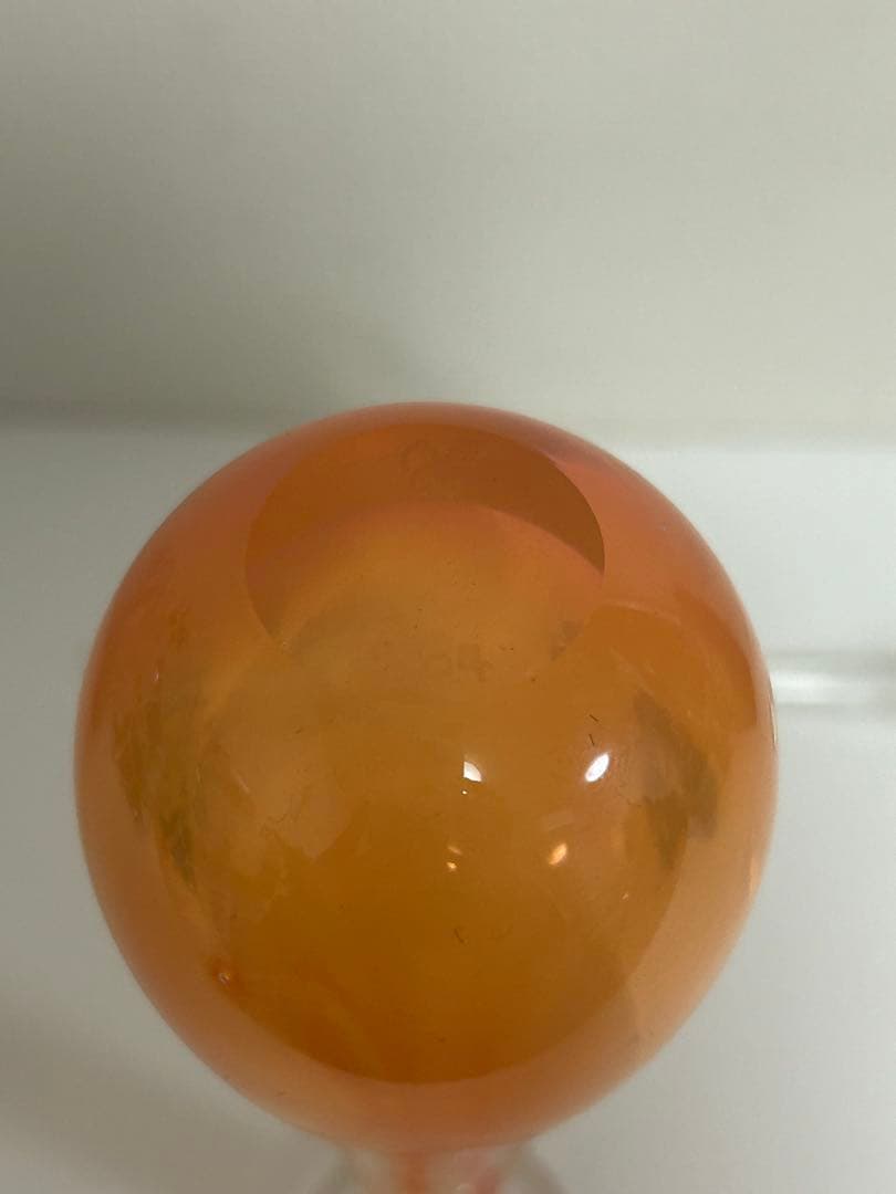 作家　ガラス作家　オレンジグラデーション 香水ボトル　吹きガラス