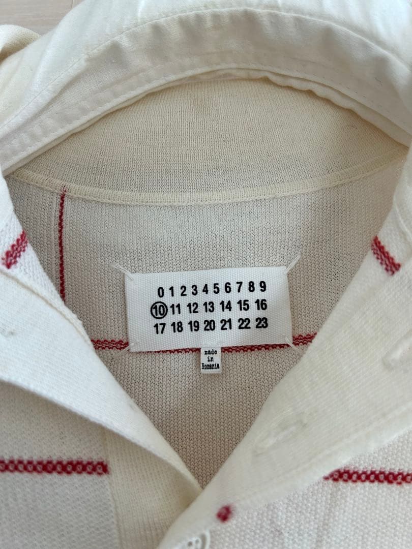 テテ着用マルジェラMargiela チェック ポロシャツ半袖 XS