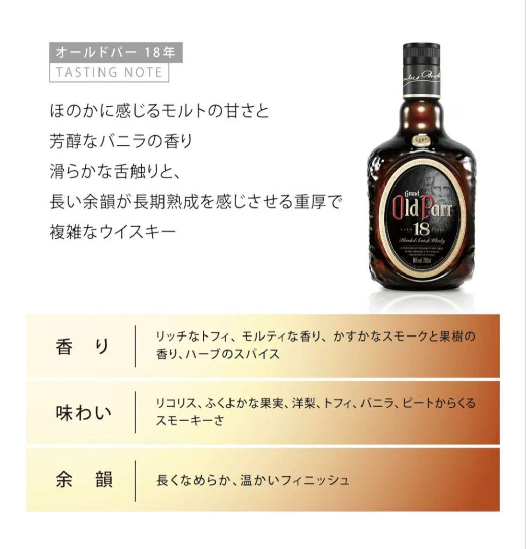 Old Parr 18年 ブレンデッドスコッチウイスキー 750ml