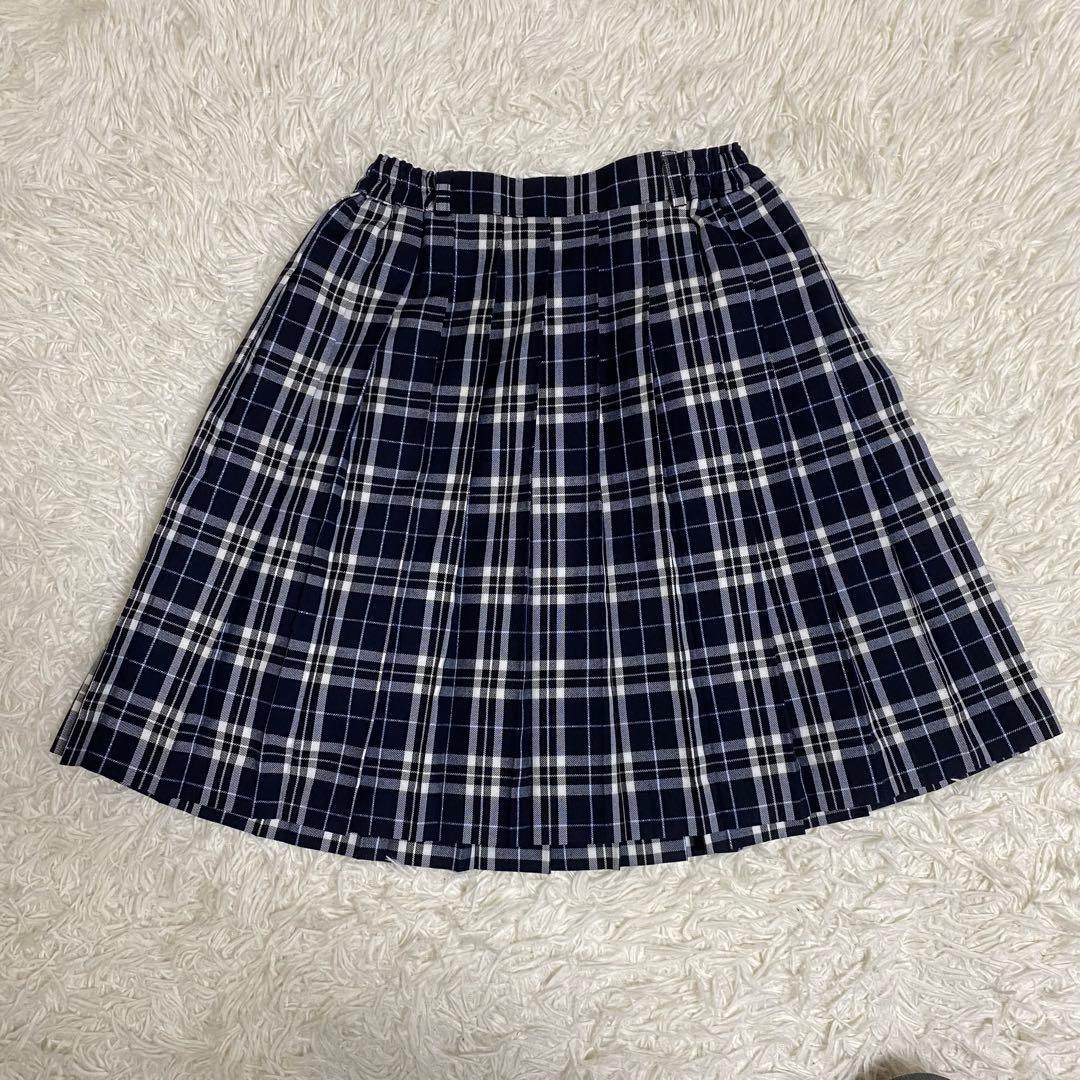 【未使用級】ポンポネット　フォーマル3点セット　ネイビー　150-160cm