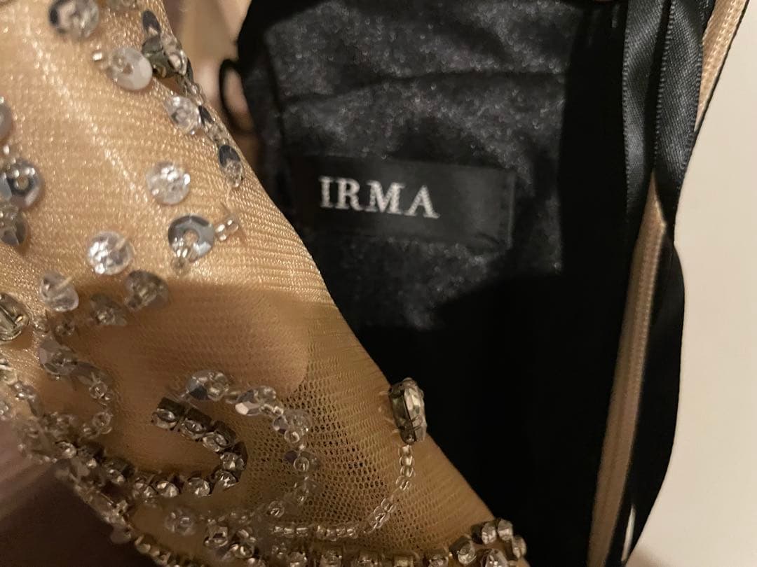 IRMA エレガントナイトドレス 黒と金