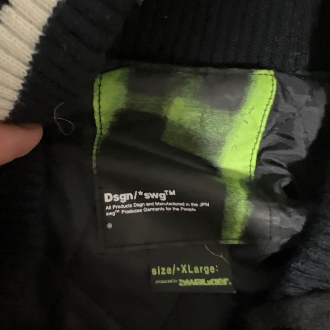 Swagger スタジャン XL ブラック/ホワイト 訳あり