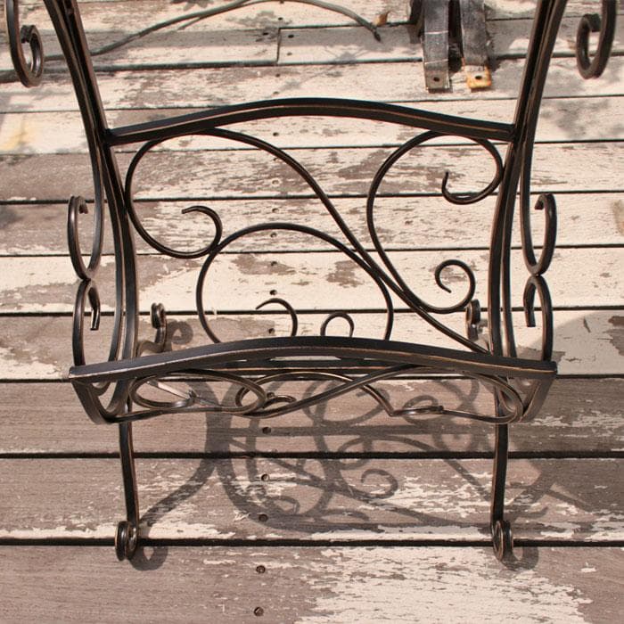 マガジンラックテーブル アイアン サイドテーブル 花台 638-355