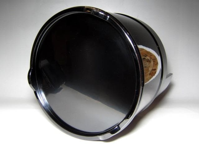 千家十職 中村宗哲 真塗手桶水指 裏千家十四代 淡々斎花押　　　　　v167