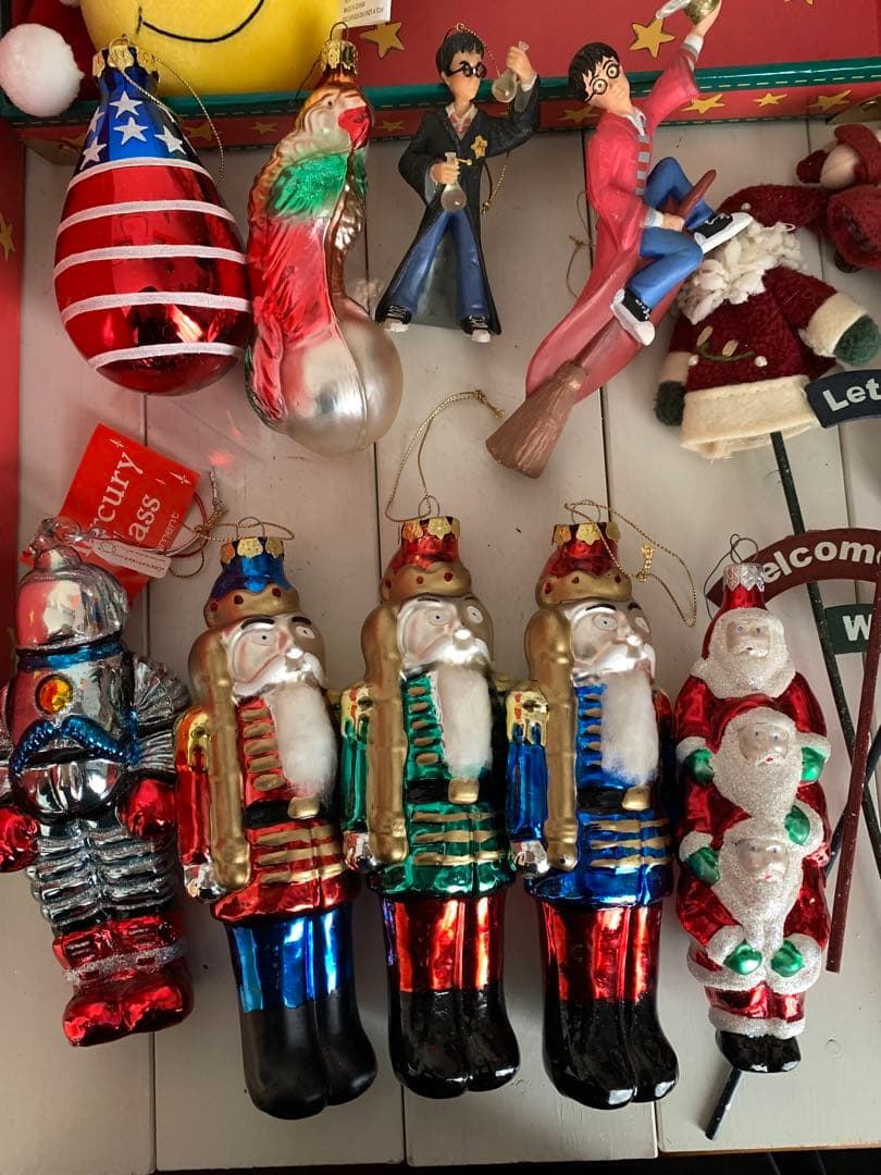 アメリカ　クリスマスオーナメント アメリカンカントリー収納BOX入り　16