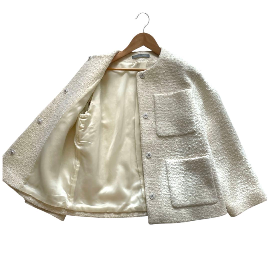 美品✨24AW セオリーリュクス Faro Aria ツィード ショート コート