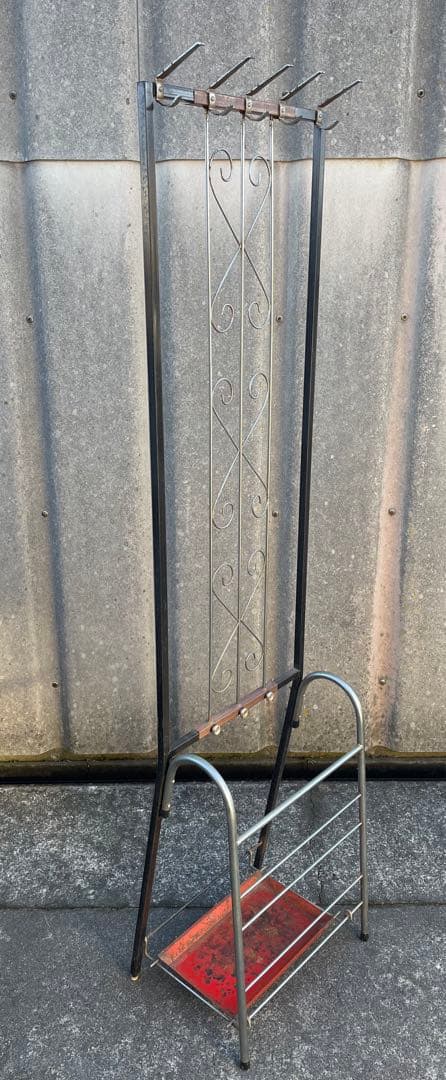 稀少/ビンテージ/インダストリアル/アイアン/コートハンガー/傘立て/ラック