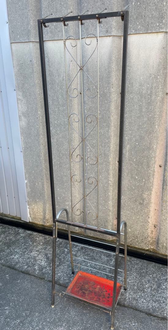 稀少/ビンテージ/インダストリアル/アイアン/コートハンガー/傘立て/ラック