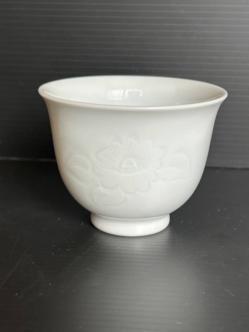 白磁湯呑 ５客セット (奥川俊右衛門 作)