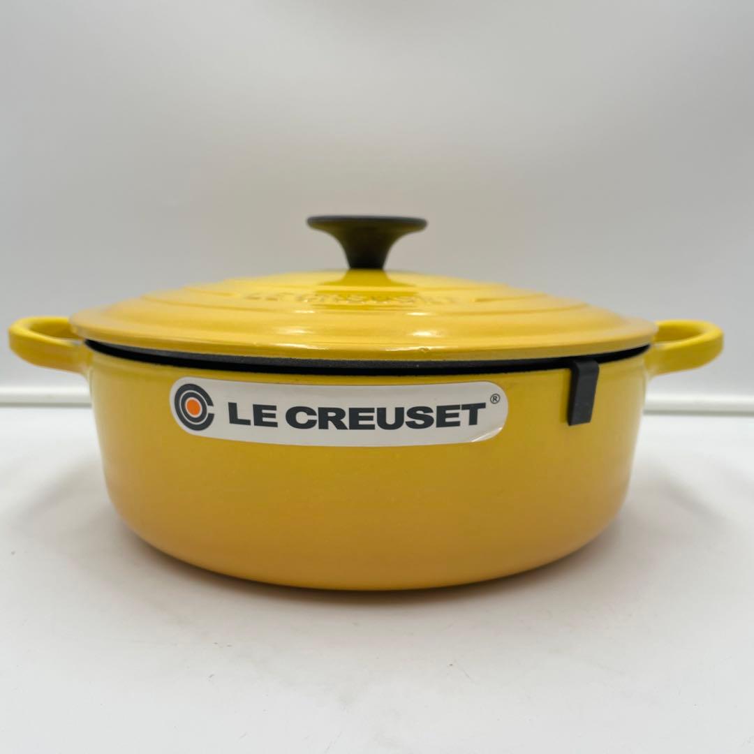 未使用　ルクルーゼ　ココット•ジャポネーズ すき焼き 24cm イエロー 廃盤色