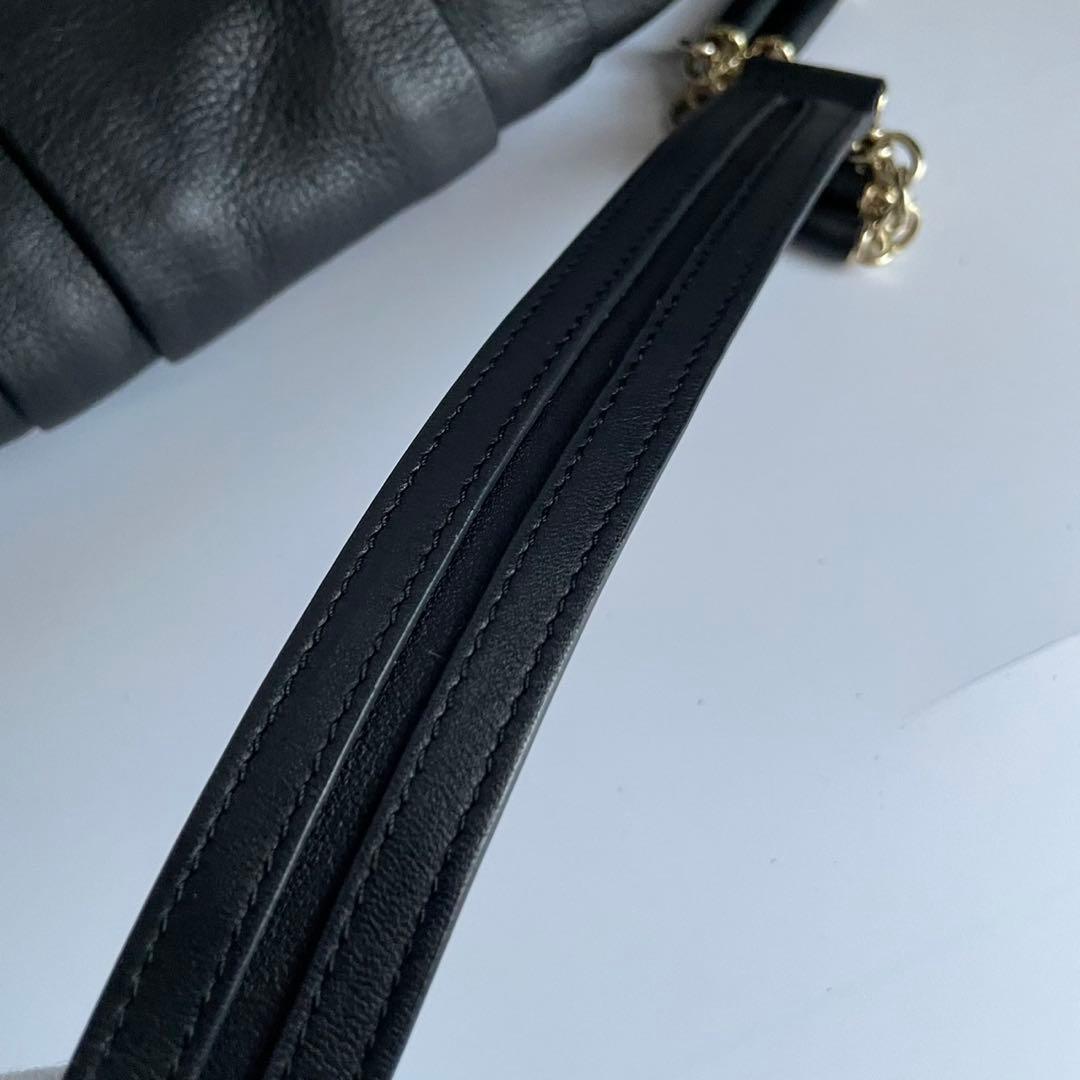 ✨️未使用級✨️ ANYAHINDMARCH チェーン ハンドバッグ 黒色 レザー