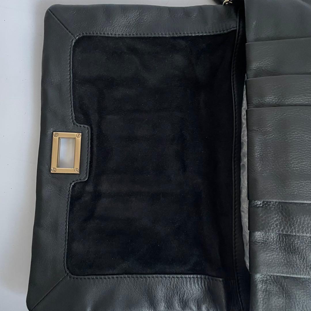 ✨️未使用級✨️ ANYAHINDMARCH チェーン ハンドバッグ 黒色 レザー